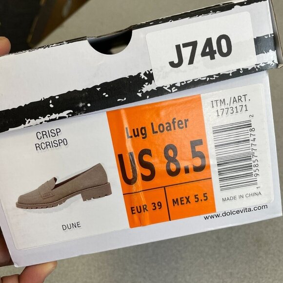 NEW Dv Dolce Vita Ladies Lug Loafer Dune Beige Women's US 8.5 - Picture 9 of 9